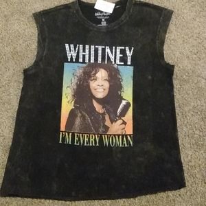 Whitney Houston Woman's Black Tank Top